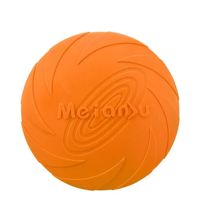 Frisbee ultra-résistant couleur orange pour chiens