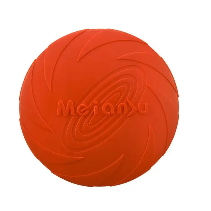 Frisbee ultra-résistant couleur rouge pour chiens