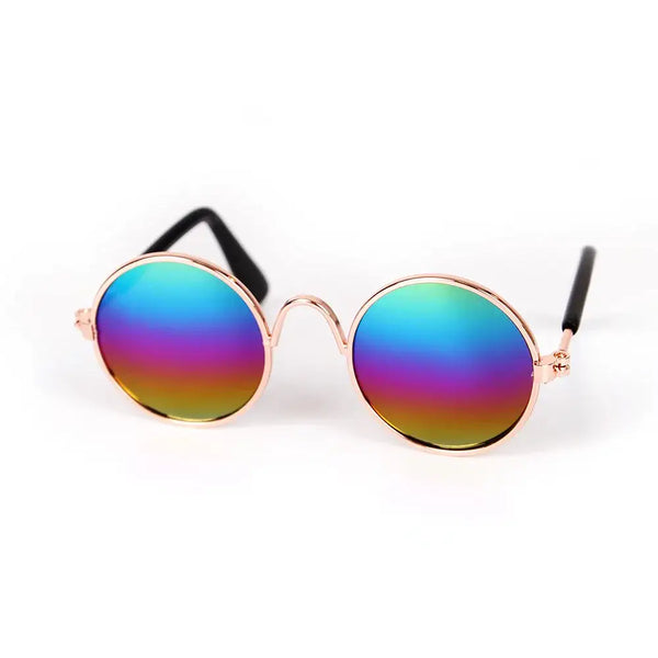 Lunettes de soleil pour chats avec verres multicolore, parfaites pour ajouter une touche de couleur à vos séances photo