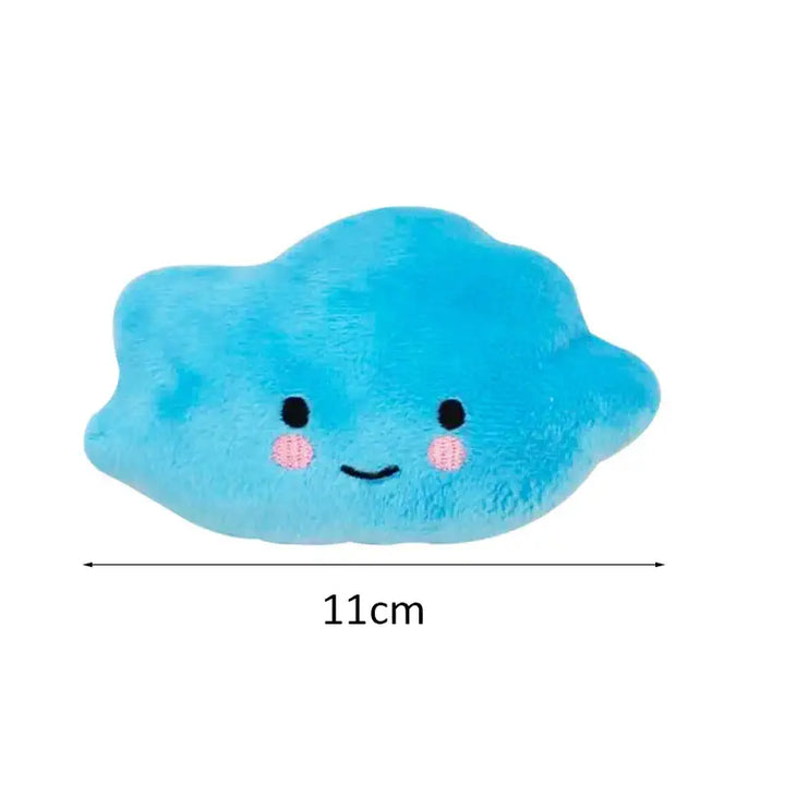 Peluche en forme de nuage bleu pour chiens et chats, en polaire douce pour confort et jeu